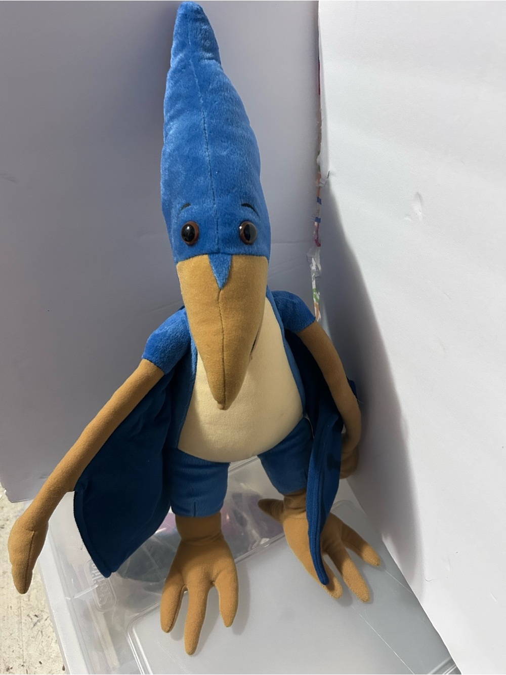 Build-A-Bear Blue and Tan Plush Bird